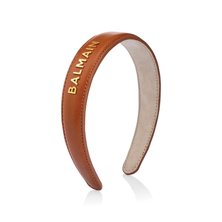 Riviera hoofdband Cognac groot