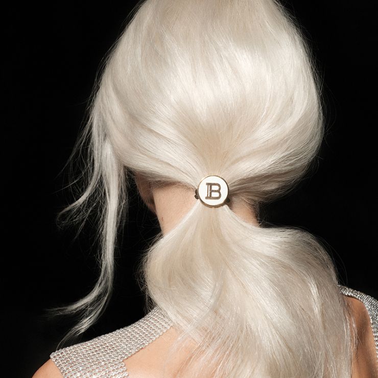 Limited Edition Leather Elastique Pour Cheveux FW24 | Balmain Hair