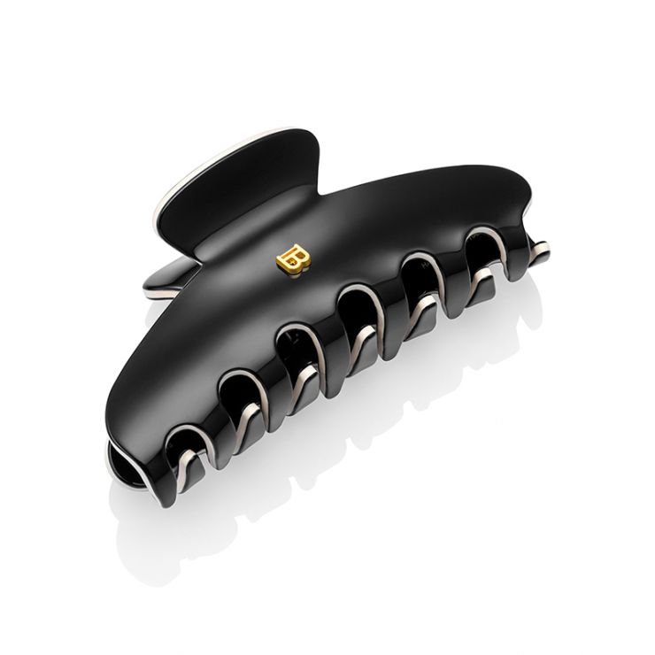 Brede Haarclip Zwart/Wit