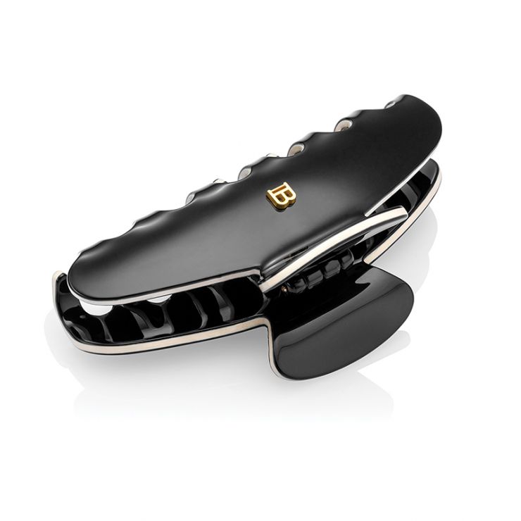Brede Haarclip Zwart/Wit 