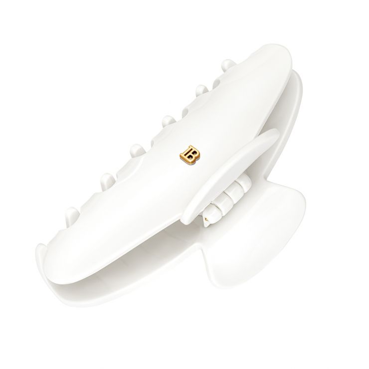 Brede haarclip White 
