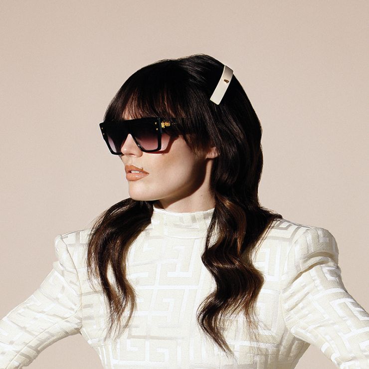 Barrette pour Cheveux Medium White | Balmain Hair Couture